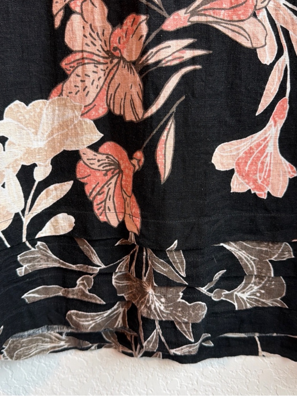 Floral Linen Blend Dress - Picture 4 of 6